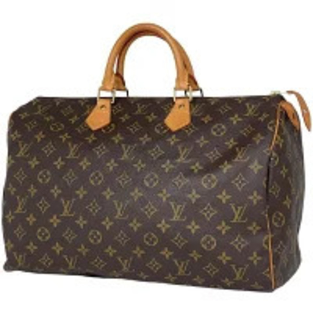 Louis Vuitton Speedy Boston Bag Commuter Handbag Monogram Brown